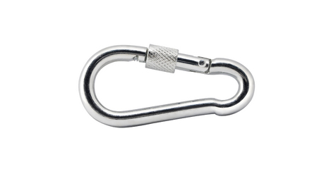 Карабин с фиксатором 6х60 DIN 5299D цинк