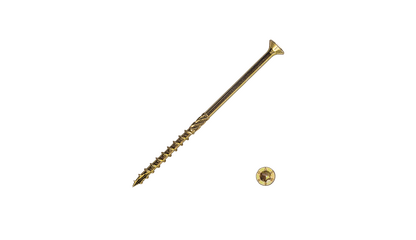 Саморез конструкционный 4,0х45, TORX 20, потай, желтый цинк