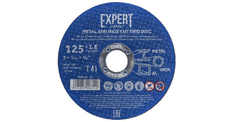 Круг отрезной 125х1.6x22.2 мм для металла и нерж. стали EXPERT STARTUL