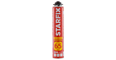 Пена монтажная профессиональная всесезонная STARFIX Foam Pro 65 (850мл)