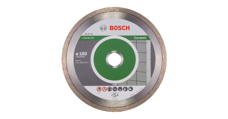 Алмазный круг 180х22 мм по керамике сплошн. STANDARD FOR CERAMIC BOSCH