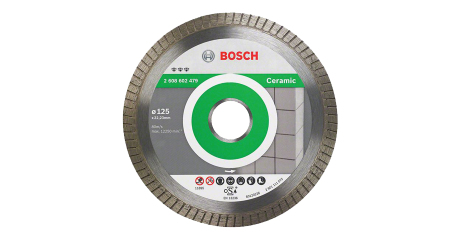 Алмазный круг 125х22 мм по керамике Turbo BEST FOR CERAMIC EXTRA-CLEAN BOSCH
