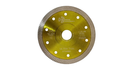 Алмазный круг 125х22 мм по керамике сплошн.ультратонкий Ultra Thin X-Turbo TRIO-DIAMOND