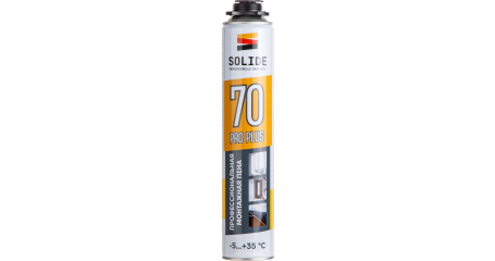 Пена монтажная профессиональная всесезонная SOLIDE Foam Pro Plus 70 (750мл)