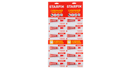 Суперклей универсальный STARFIX, (12шт. х 3гр.)