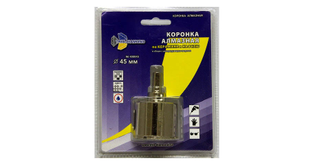 Коронка алмазная  d 45 мм по керамике и кафелю TRIO-DIAMOND