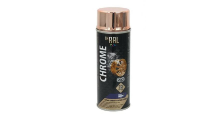 Лак декоративный акриловый медный INRAL CHROME METAL EFFECT+ 400мл