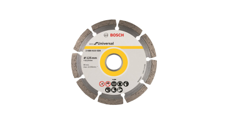 Алмазный круг 115х22 мм универс. сегмент. ECO UNIVERSAL BOSCH
