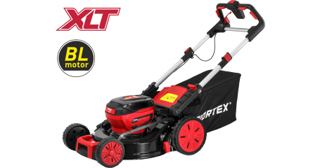 Газонокосилка аккумуляторная WORTEX CLM 4536-2 в кор. XLT SOLO БЕСЩЁТ.ДВИГ., CАМОХОД., 18В+18В