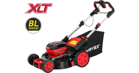 Газонокосилка аккумуляторная WORTEX CLM 4536-2 в кор. XLT SOLO БЕСЩЁТ.ДВИГ., CАМОХОД., 18В+18В