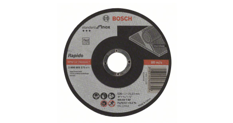 Круг отрезной 125х1.0x22.2 мм для нерж. стали Standart BOSCH