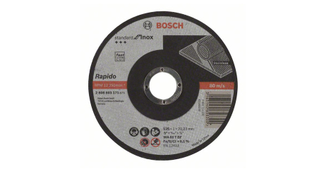 Круг отрезной 125х1.0x22.2 мм для нерж. стали Standart BOSCH