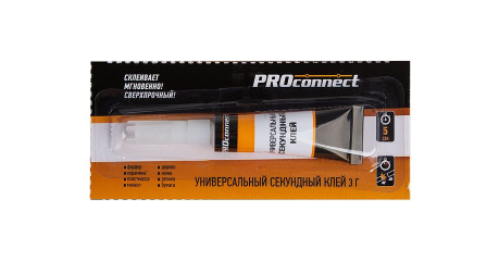 Клей универсальный секундный(3 г) на мульти-карте  (упак. 12 шт.) Proconnect