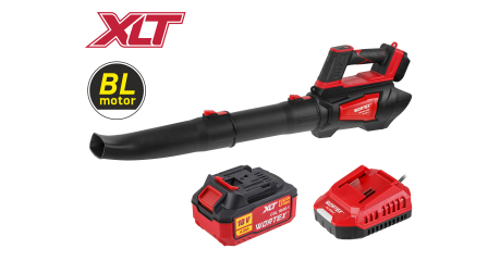 Аккум. воздуходувка WORTEX BB 1218-1 D XLT SET БЕСЩЁТ., 18В, 440-720 м.куб/ч, 92-152 км/ч