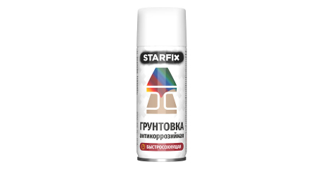 Грунтовка антикоррозийная белый STARFIX 520мл (9003)