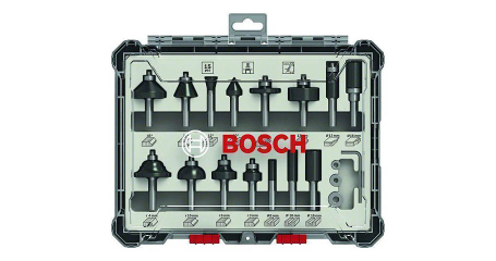 Набор фрез смешанный 8 мм (15шт) BOSCH