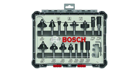 Набор фрез смешанный 8 мм (15шт) BOSCH