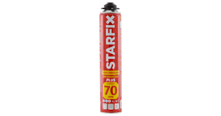 Пена монтажная профессиональная всесезонная STARFIX Foam Pro Plus 70 (890мл)