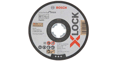 Круг отрезной 125х1.0x22.2 мм для нерж. стали X-LOCK Standard for Inox BOSCH