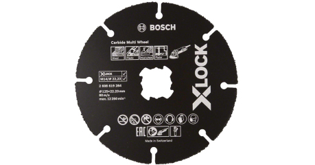 Круг отрезной 125х1.0x22.2 мм для дерева X-LOCK Carbide Multi Wheel BOSCH