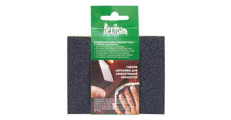 Губка абразивная 120х98х13мм P180 Soft Pad Flexifoam