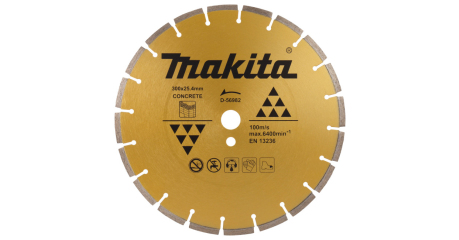 Алмазный круг 300х20/25.4 мм по бетону сегмент. MAKITA