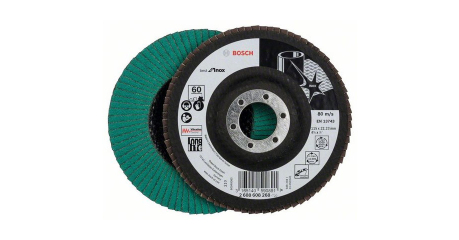 Круг лепестковый 115х22.2 мм P60 плоский BEST FOR INOX BOSCH