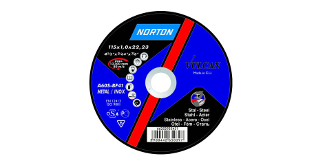 Круг отрезной 180х3.0x22.2 мм для металла Vulcan NORTON