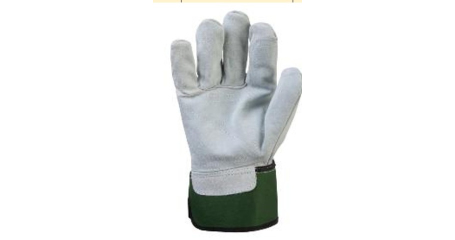 Перчатки комбинированные кожаные, серый/зеленый JETA SAFETY Blacksmith Max