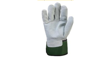 Перчатки комбинированные кожаные, серый/зеленый JETA SAFETY Blacksmith Max