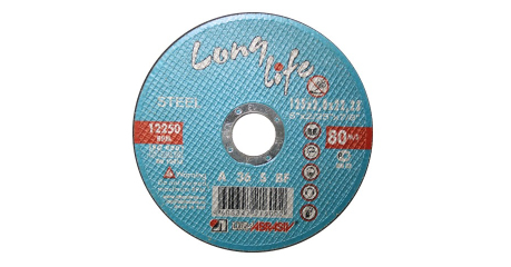Круг отрезной 115х1.6x22.2 мм для металла Long Life LUGAABRASIV