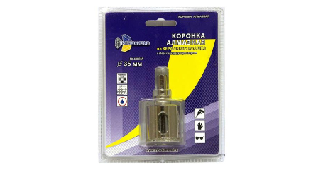 Коронка алмазная  d 35 мм по керамике и кафелю TRIO-DIAMOND