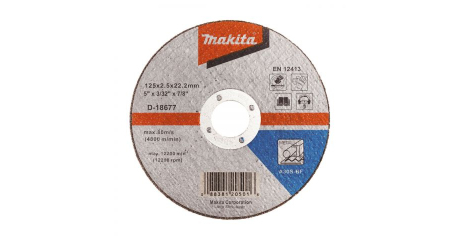 Круг отрезной 125х2.5x22.2 мм для стали  плоский A30S MAKITA
