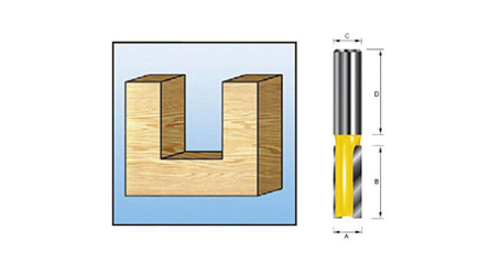 ТС пазовая фреза 12х20х8х32х2Т MAKITA
