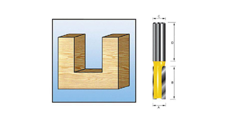 ТС пазовая фреза 12х20х8х32х2Т MAKITA