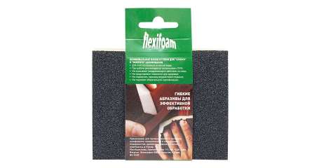 Губка абразивная 120х98х13мм P120 Soft Pad Flexifoam