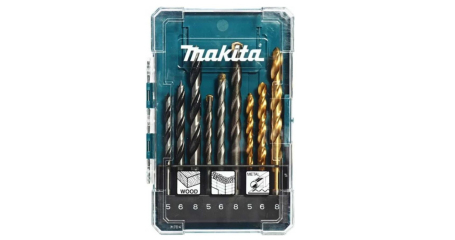 Набор сверл смеш. 9шт (дер., мет., бет.) MAKITA