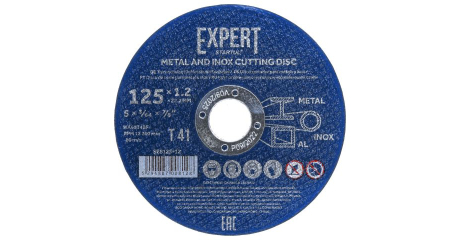Круг отрезной 125х1.2x22.2 мм для металла и нерж. стали EXPERT STARTUL