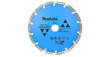 Алмазный круг 180х22,23 мм по бетону сегмент. Турбо MAKITA