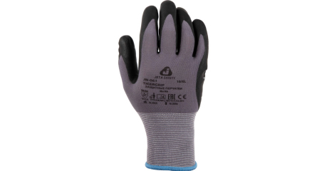 Защитные трикотажные перчатки Jeta Safety из нейлона и спандекса с покрытием 9/L TigerGrip