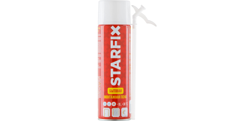 Пена монтажная бытовая всесезонная STARFIX Straw Foam (500мл)