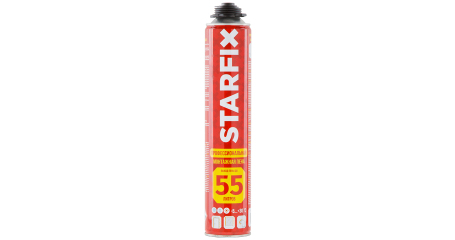 Пена монтажная профессиональная всесезонная STARFIX Gunfoam (730мл)