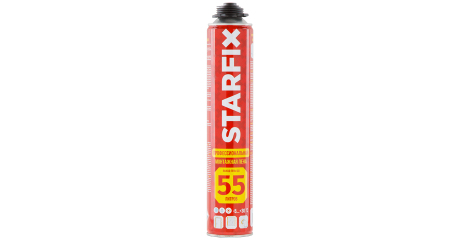 Пена монтажная профессиональная всесезонная STARFIX Gunfoam (730мл)
