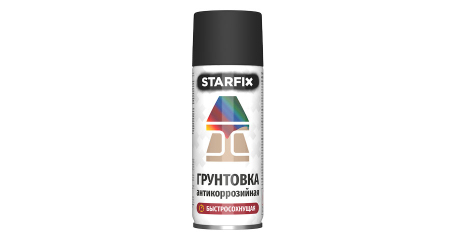 Грунтовка антикоррозийная черный STARFIX 520мл (9011)