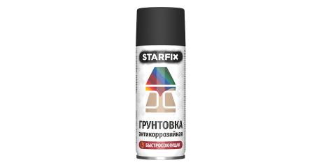 Грунтовка антикоррозийная черный STARFIX 520мл (9011)