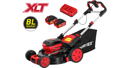 Газонокосилка аккумуляторная WORTEX CLM 4536-2 в кор. XLT SET БЕСЩЁТ.ДВИГ., САМОХОД., 18В+18В
