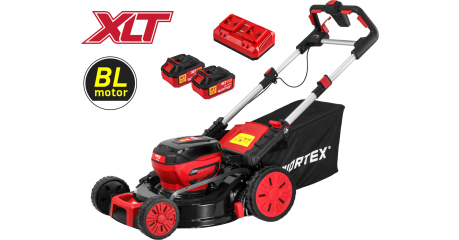 Газонокосилка аккумуляторная WORTEX CLM 4536-2 в кор. XLT SET БЕСЩЁТ.ДВИГ., САМОХОД., 18В+18В