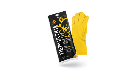 Перчатки К80 Щ40 латексные с хлопковым напылением р-р 9/L Jeta Safety
